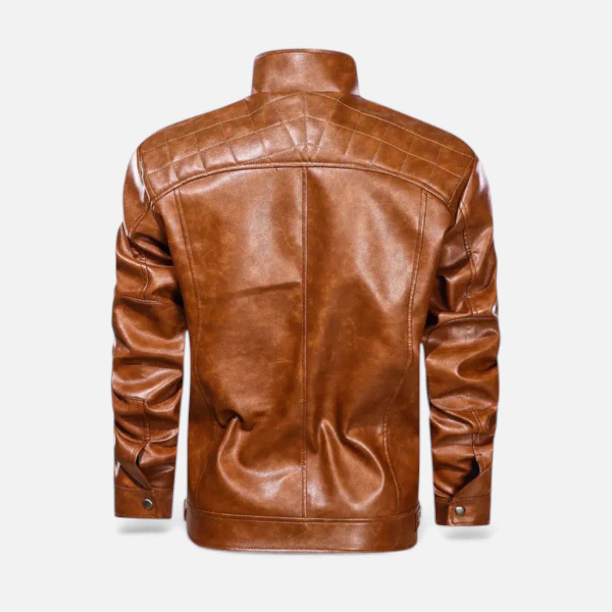 Veroux Mode | Men’s Leather Biker Jacket – Cornelius Edition