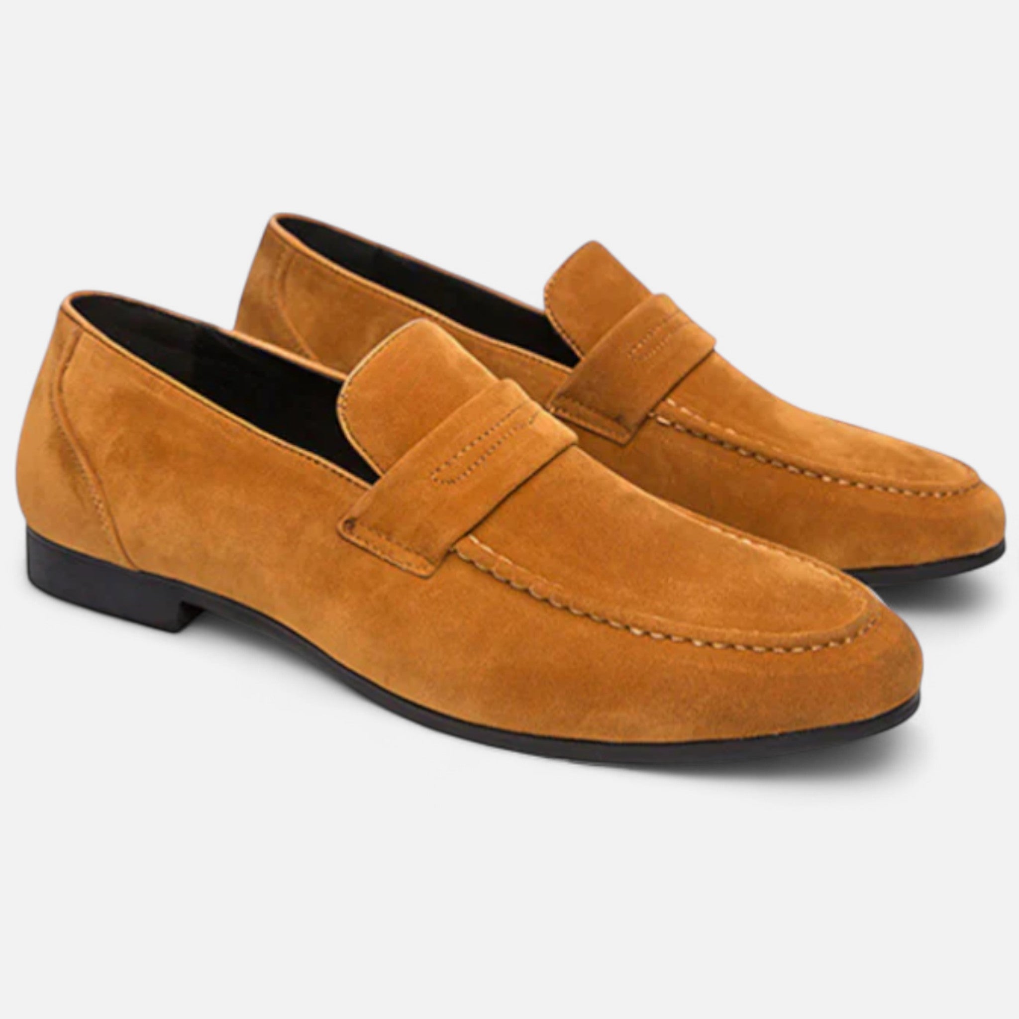 Veroux Mode | Men’s Suede Penny Loafers – Iconic Elegance, Timeless British Craft