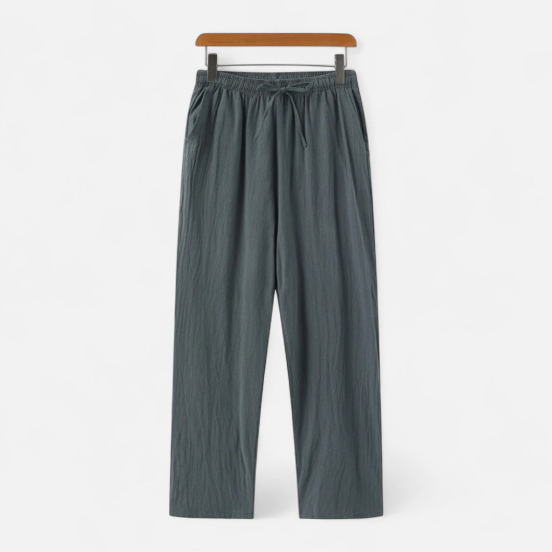 Veroux Mode | Men’s Linen Trousers – Lightweight Elegance, Tailored for Summer
