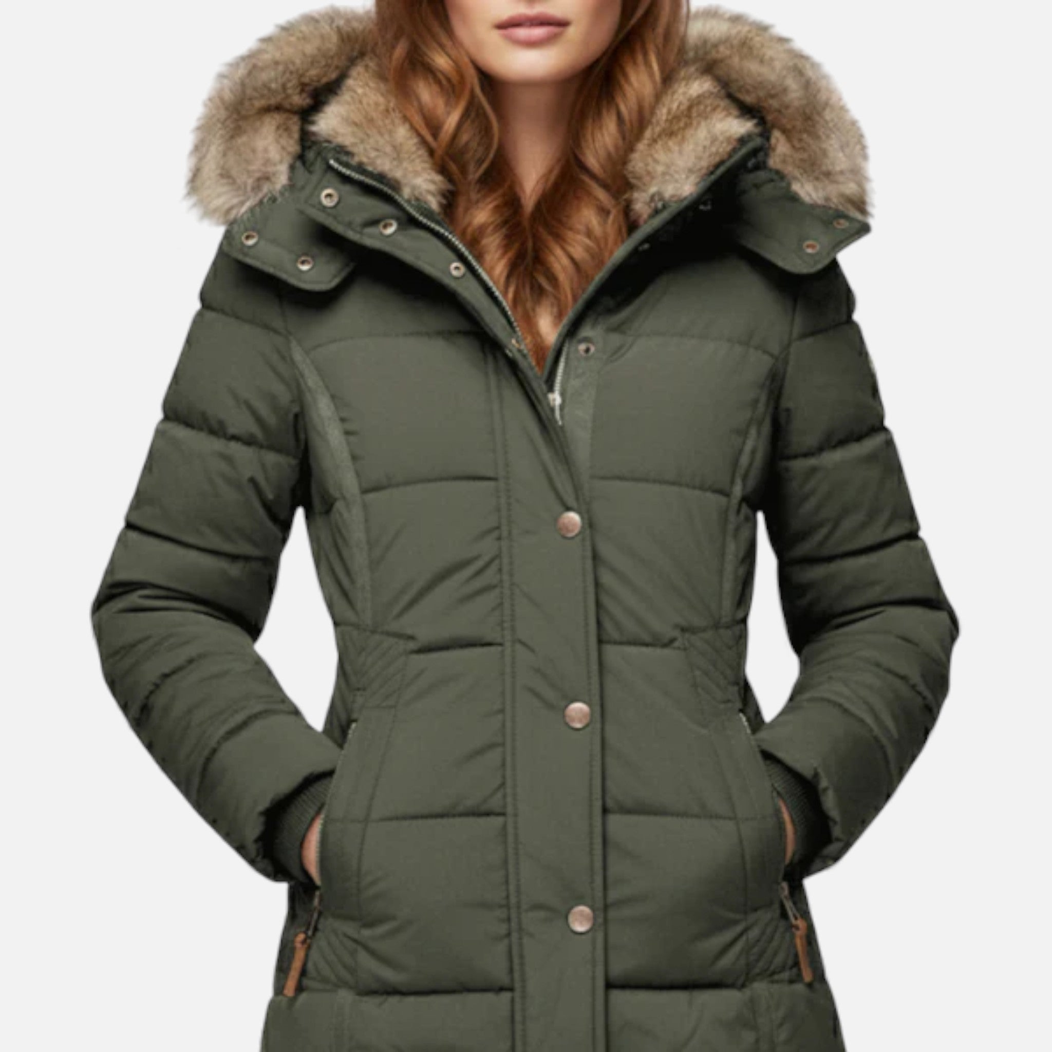 Veroux Mode | Women’s Insulated Parka Coat – Winter Heritage Warmth
