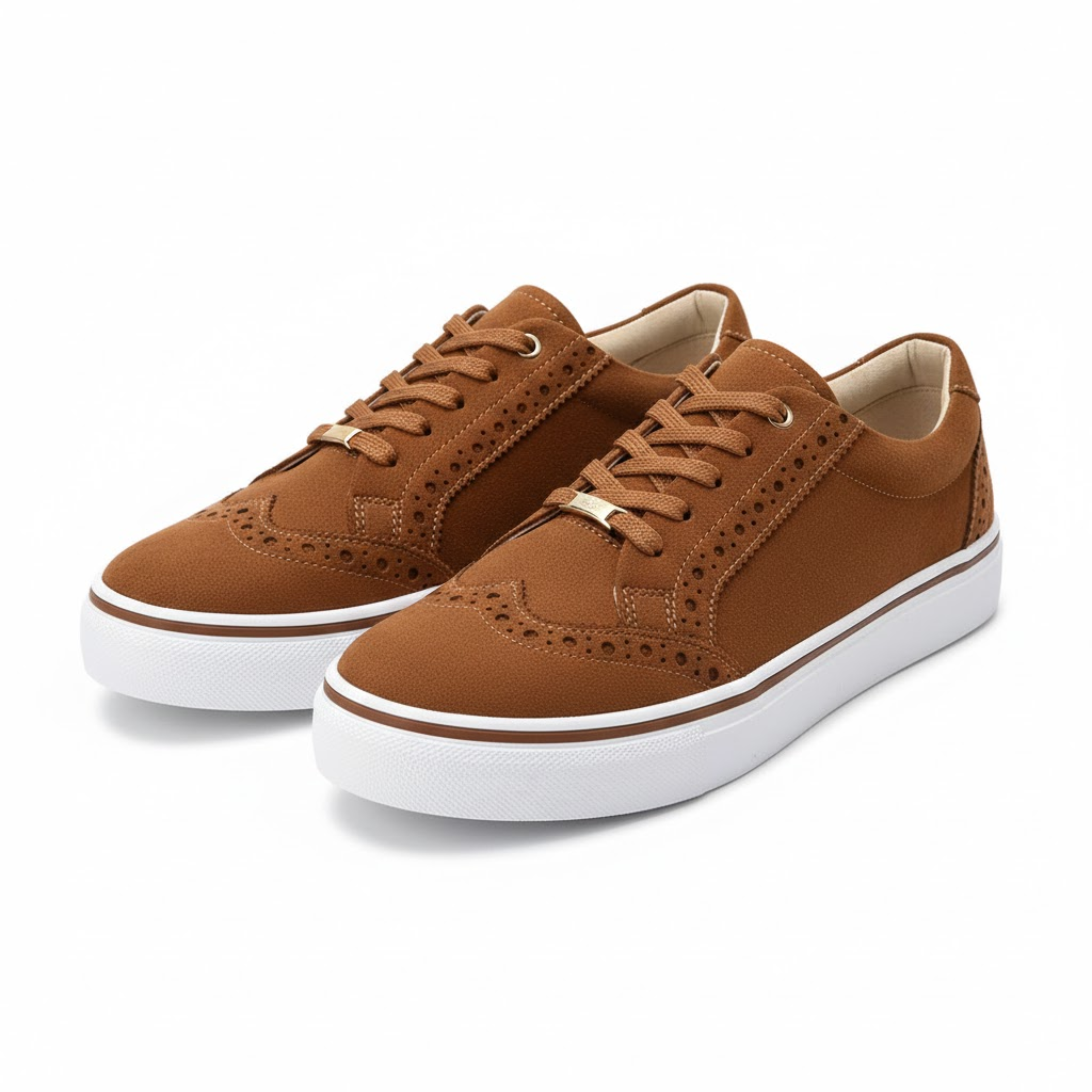 Women's Casual Lace Up Loafers Round Toe Flat Shoes with Durable PVC Sole