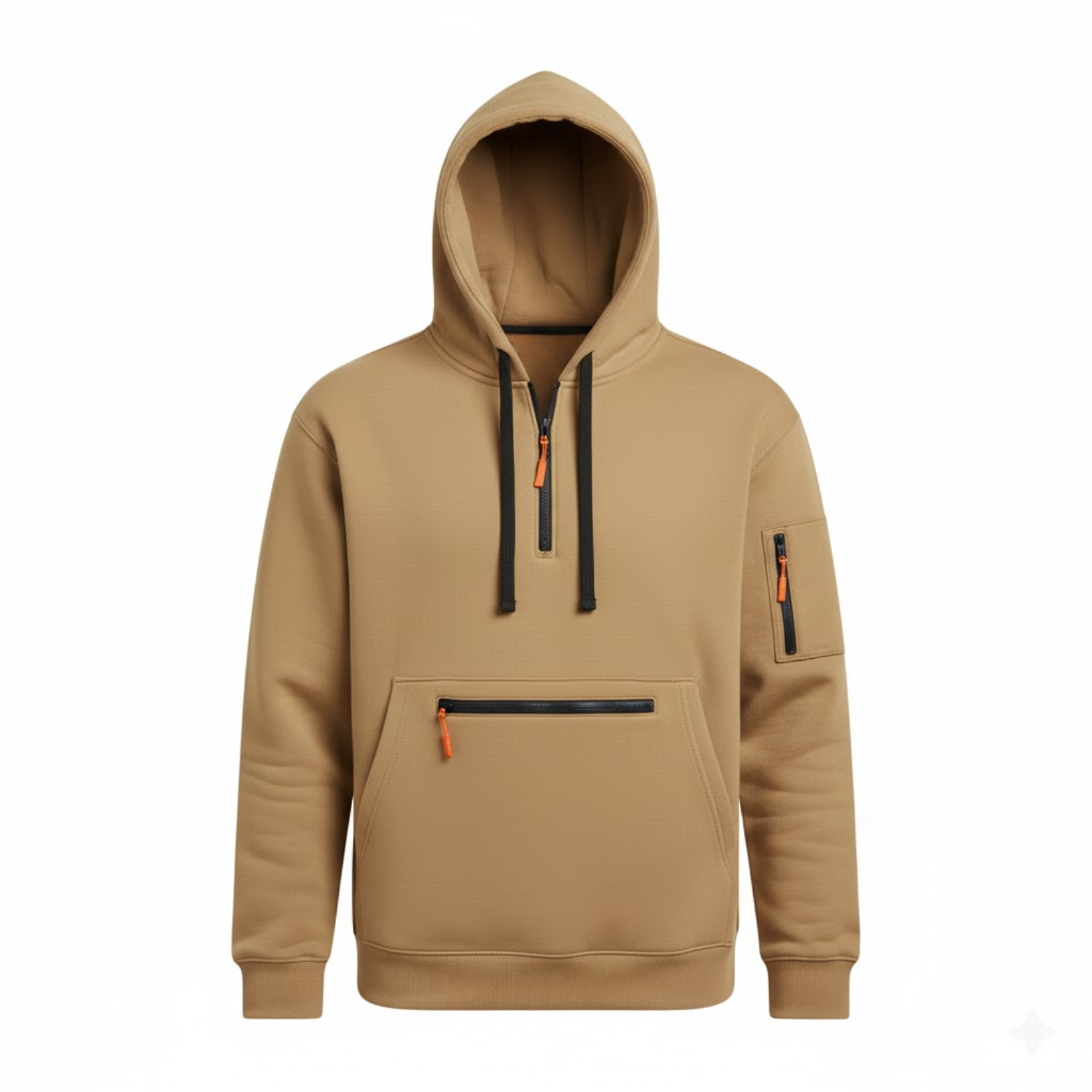 Men's Quarter Zip Tactical Hoodie Pullover Long Sleeve Casual Sweatshirt with Pockets