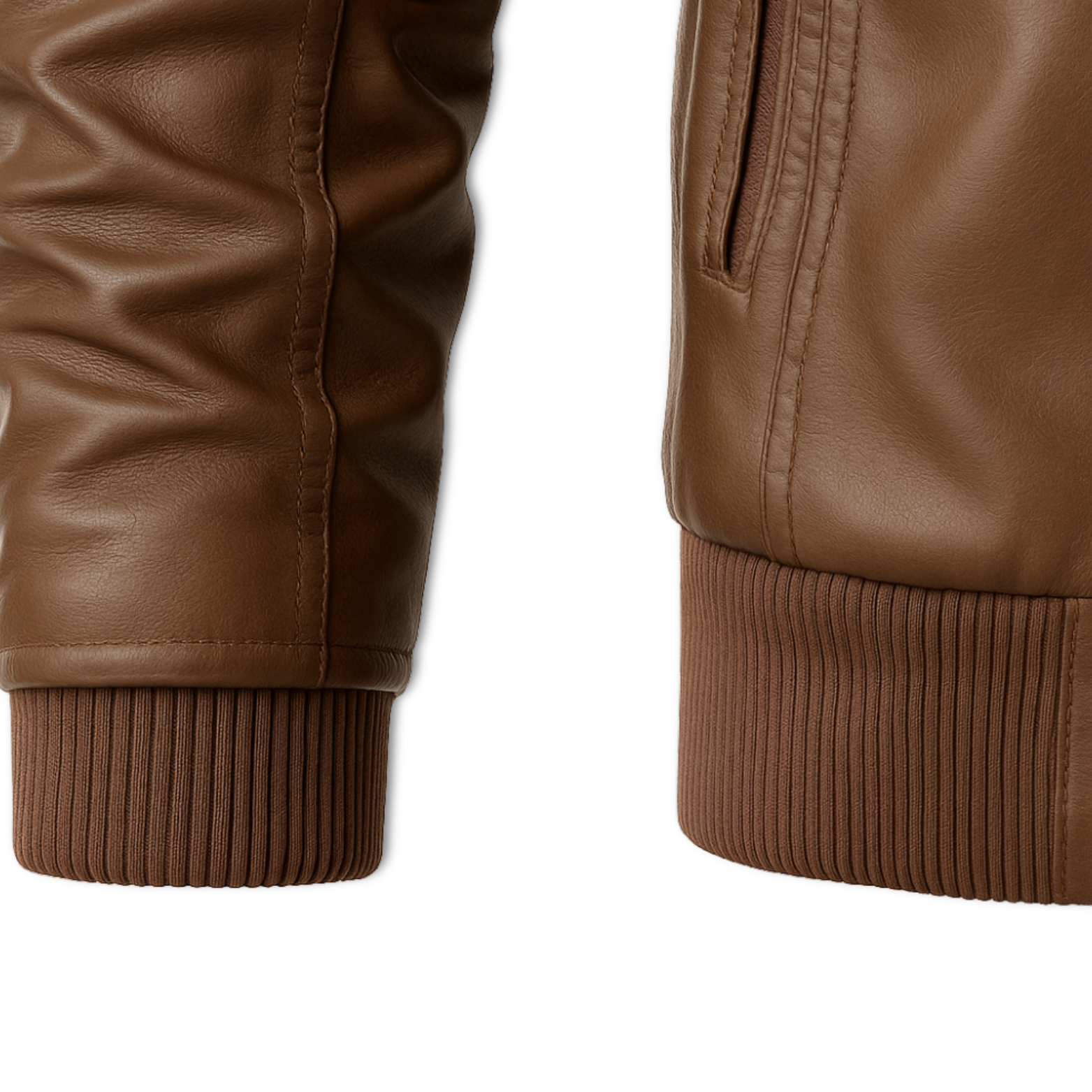 Luxury Faux Leather Moto Biker Hooded Jacket