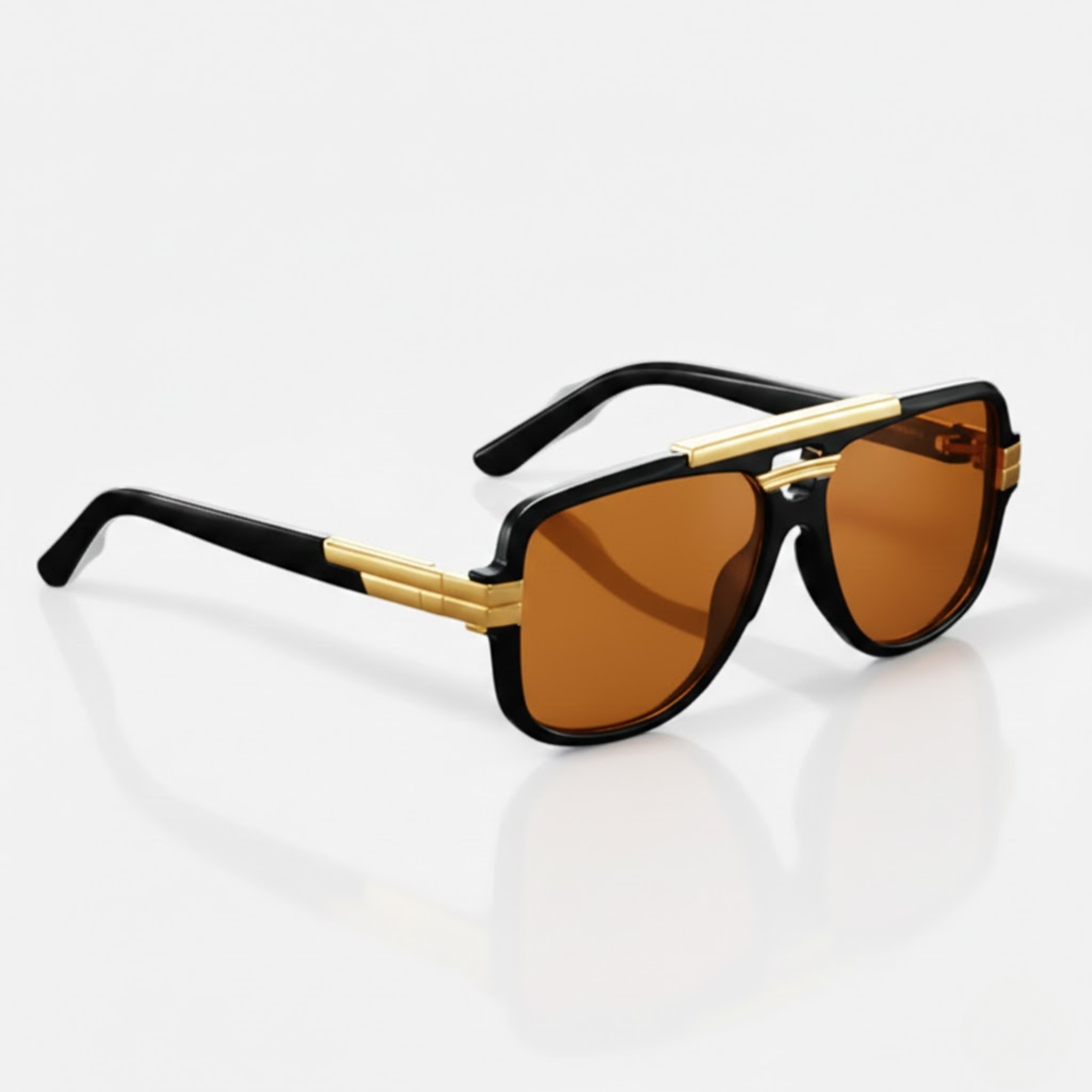 Double Bridge Pilot Sunglasses Oversized Fashion Shades UV400 Gradient Lens Eyewear