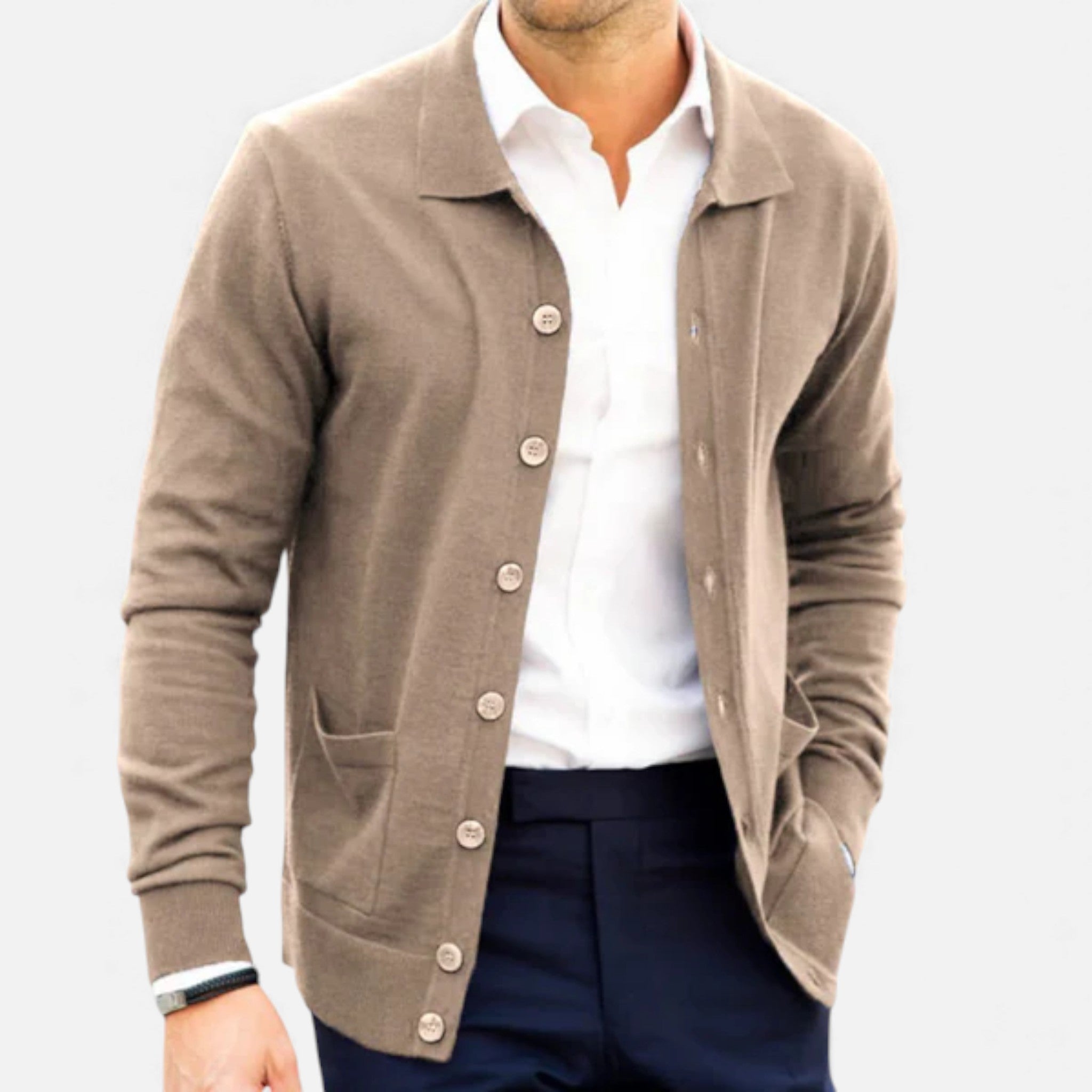 Veroux Mode | Men’s Polo Cardigan – Morley Edition