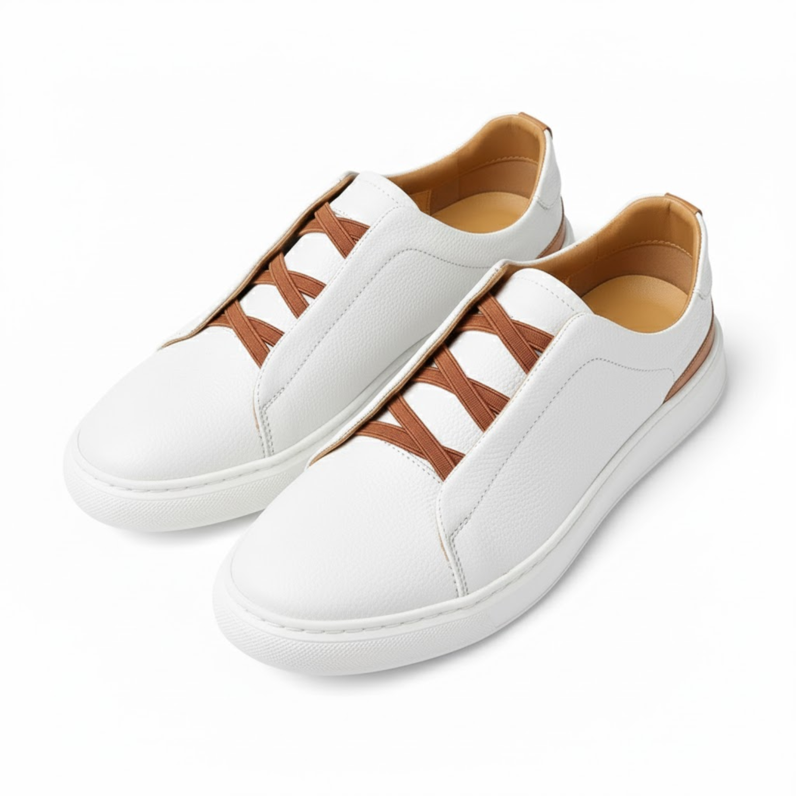 Men's Comfortable Leather Slip-On Sneaker