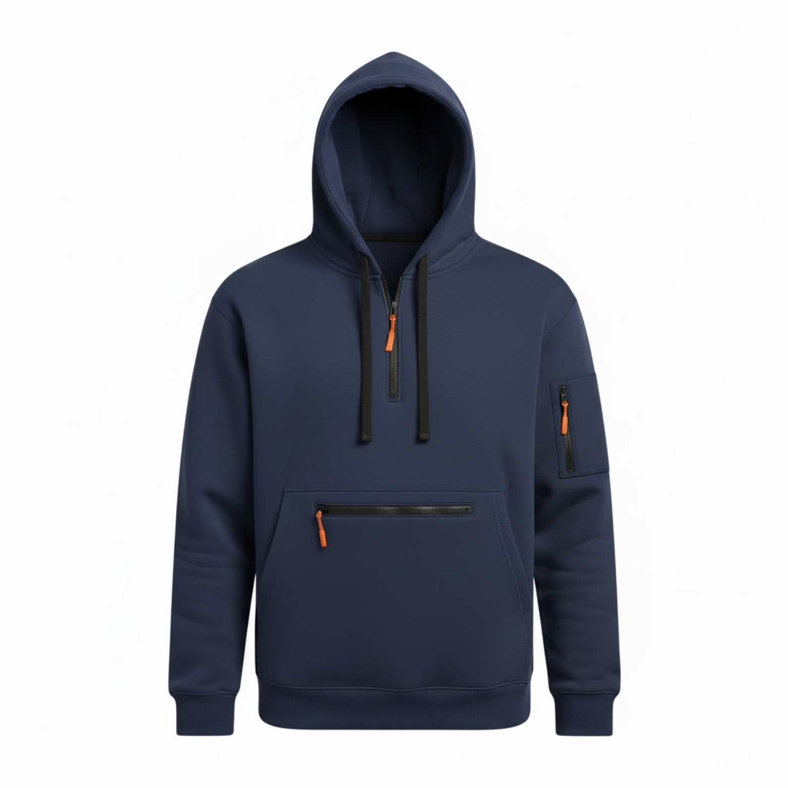 Men's Quarter Zip Tactical Hoodie Pullover Long Sleeve Casual Sweatshirt with Pockets