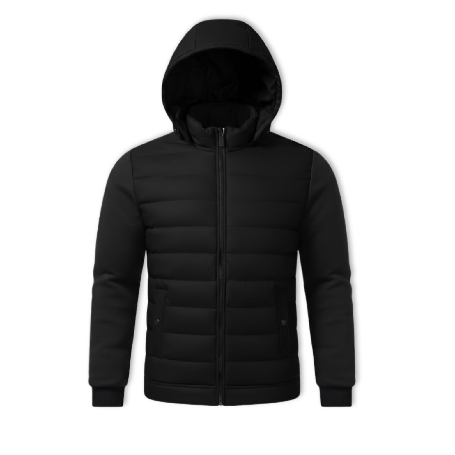 Men Lightweight Cotton Parkas Hooded Casual Versatile Short Jacket
