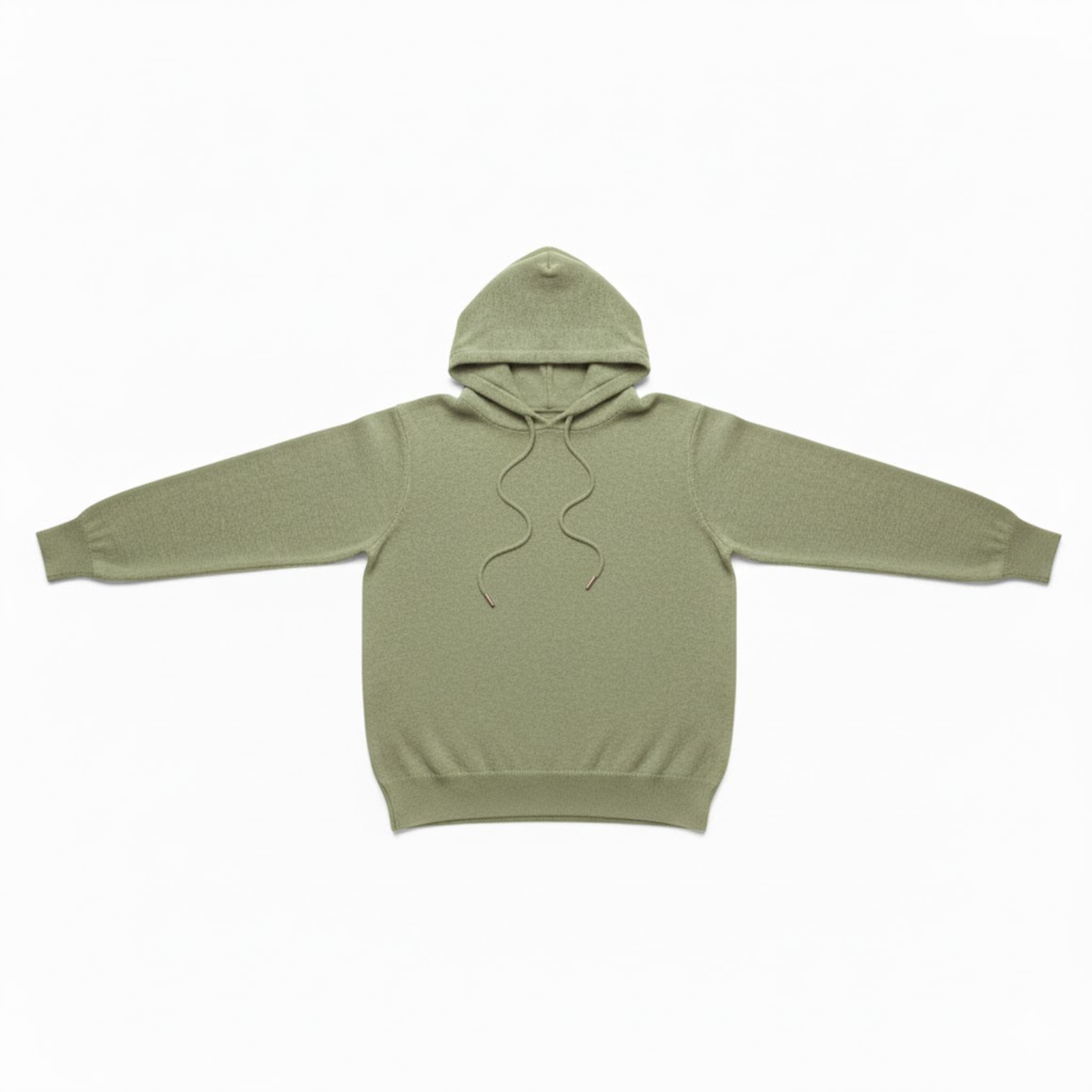 Men Merino Wool Hooded Knitted Pullover Sweater