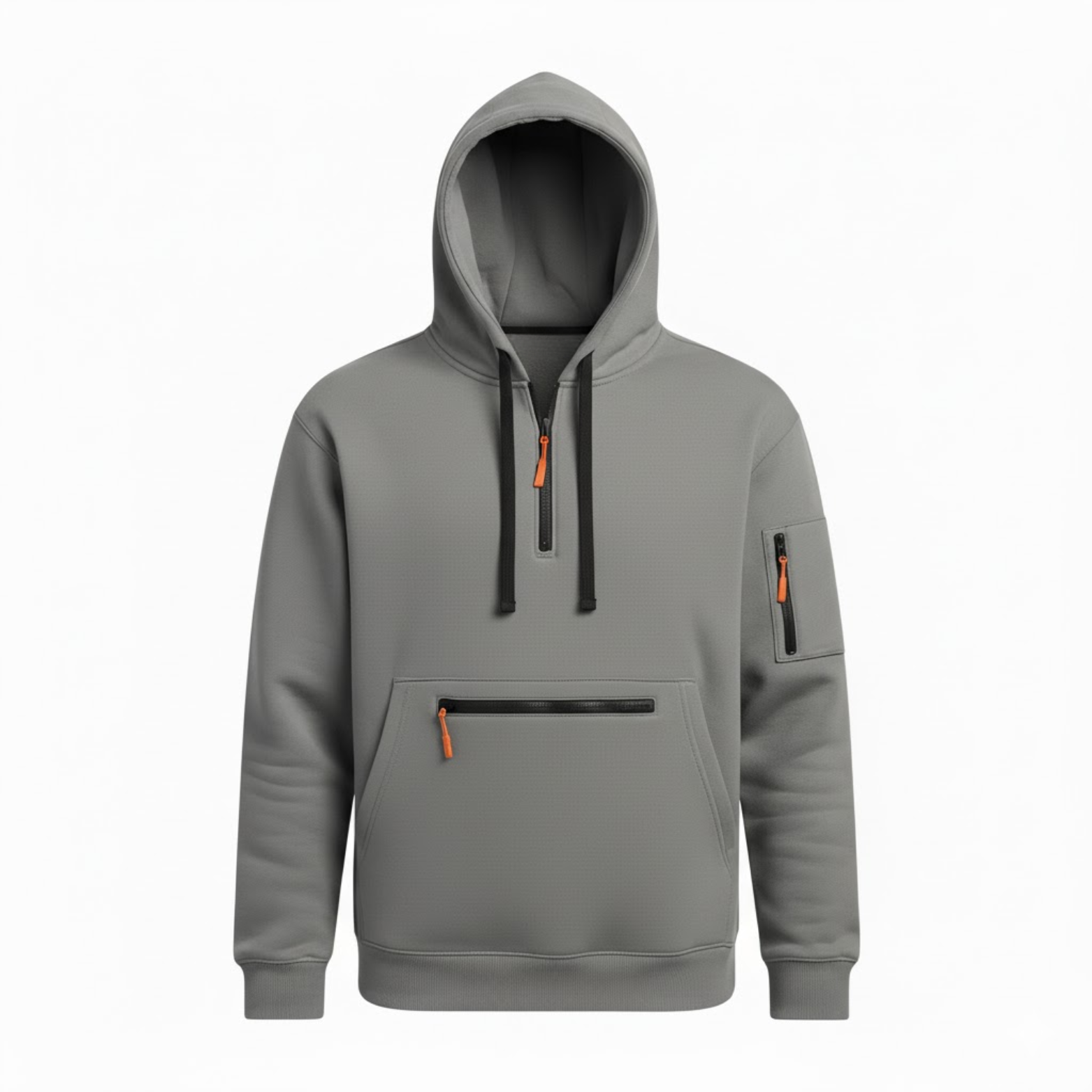 Men's Quarter Zip Tactical Hoodie Pullover Long Sleeve Casual Sweatshirt with Pockets