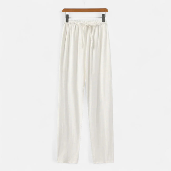Veroux Mode | Men’s Slim Fit Linen Trousers – Streamlined Elegance, Cool Precision
