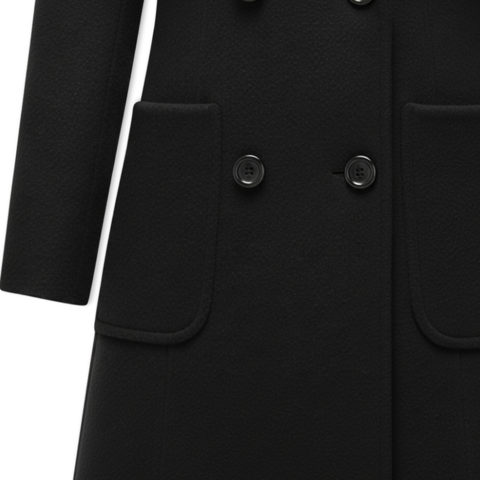 Women's Long Double Breasted Woolen Coat
