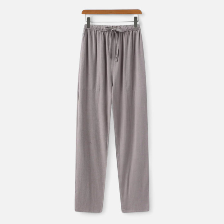 Veroux Mode | Men’s Slim Fit Linen Trousers – Streamlined Elegance, Cool Precision