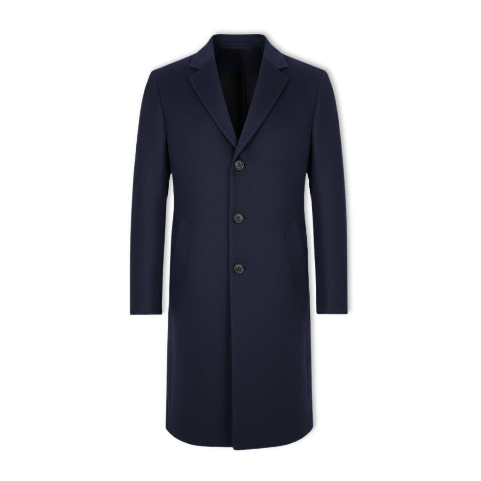 Trench Coats Luxury Male Mid-Long Warm Wool Jackets Casual