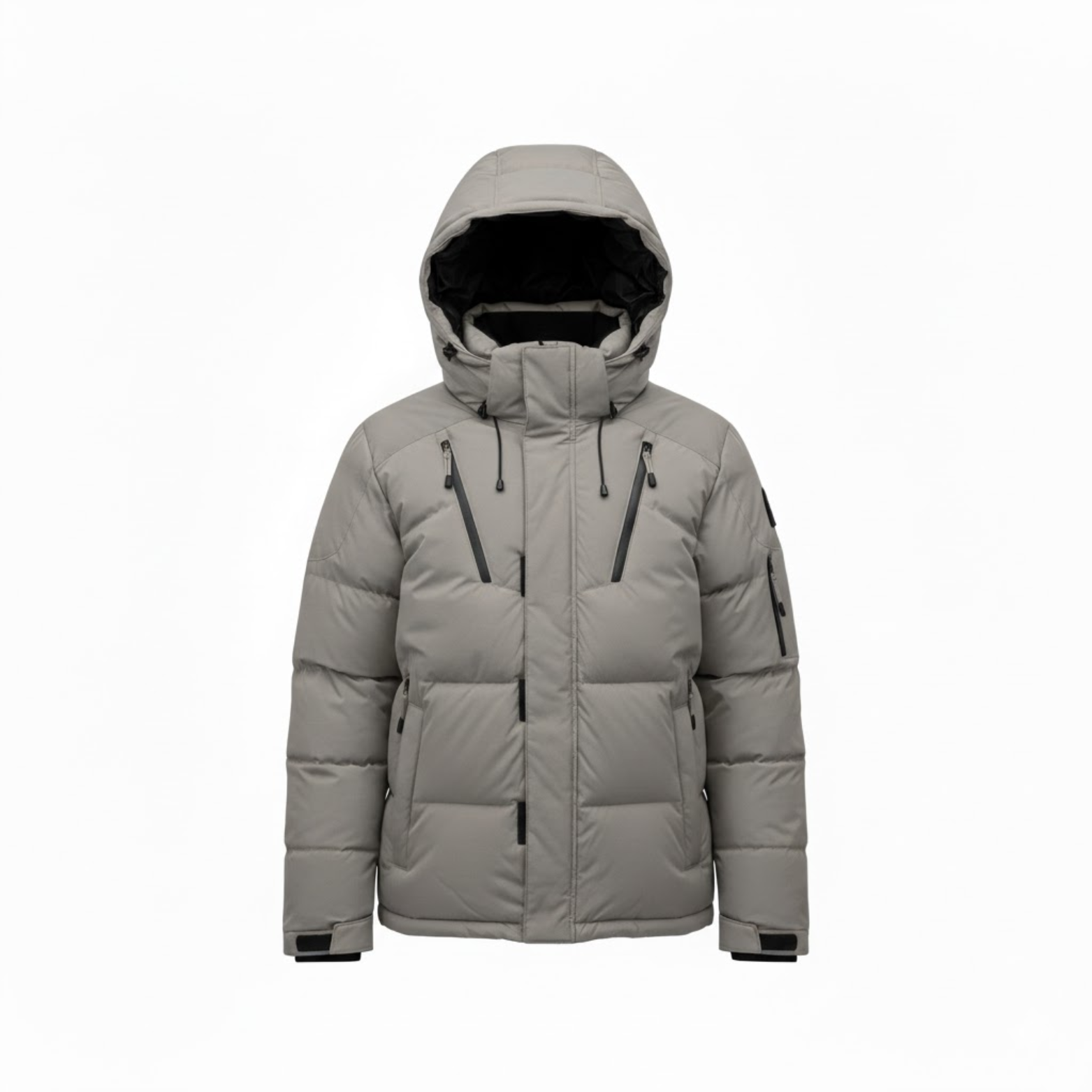 Men's Hooded Puffer Parka Thick Warm Duck Down Jacket Windbreaker Overcoat