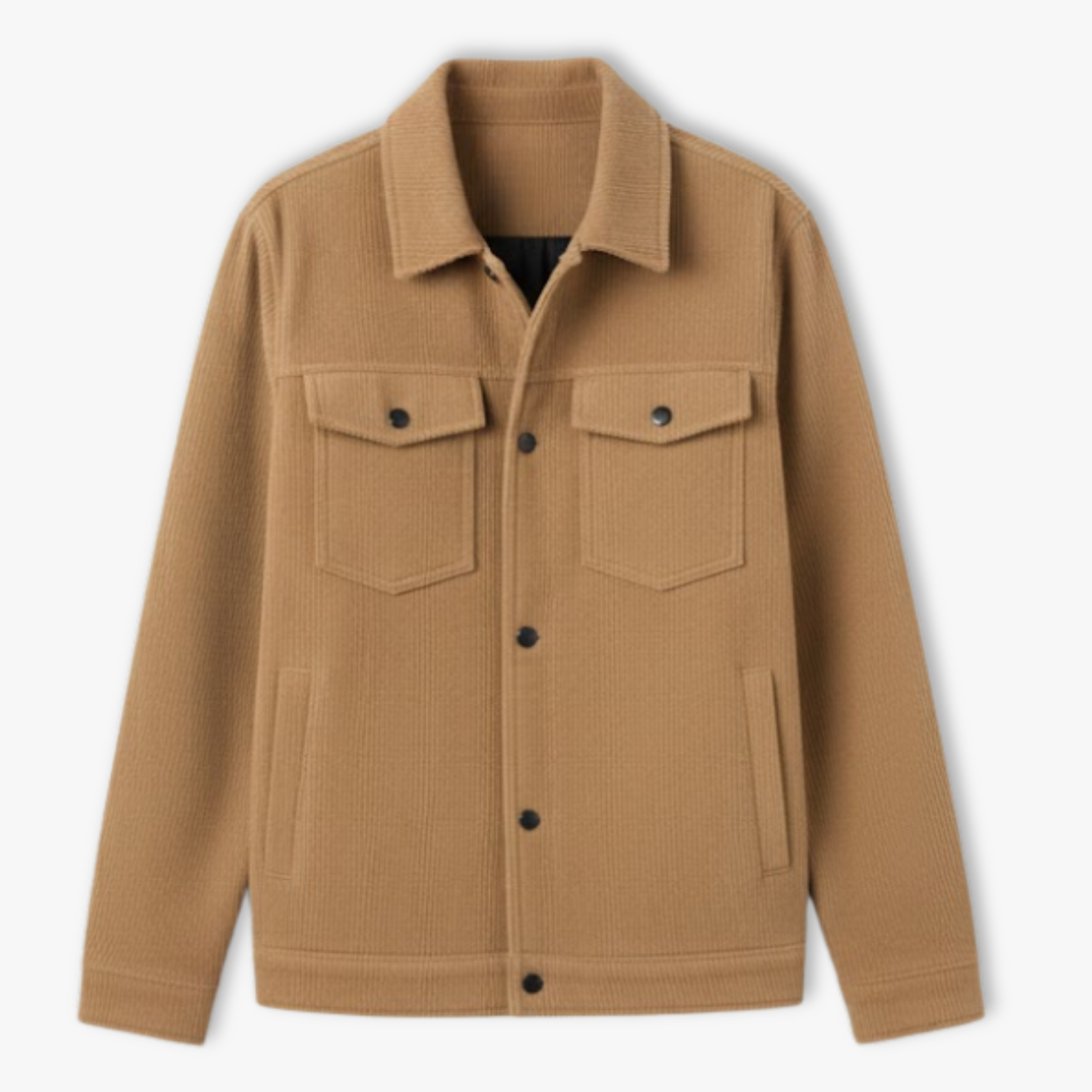 Men's Loose Fit Corduroy Collared Jacket