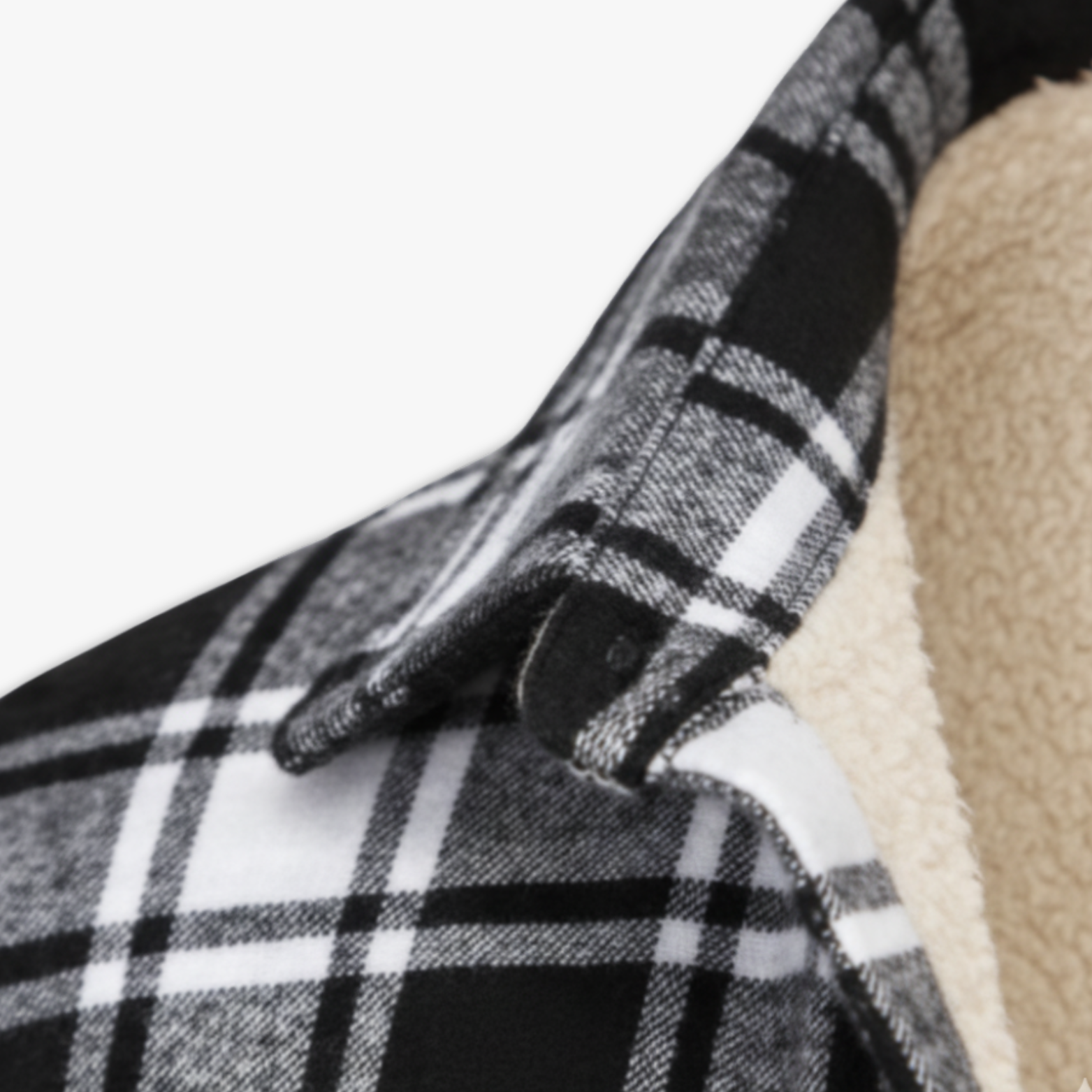 Mens Flannel Cotton Jackets Plaid Fleece Lining Cargo Work Coats