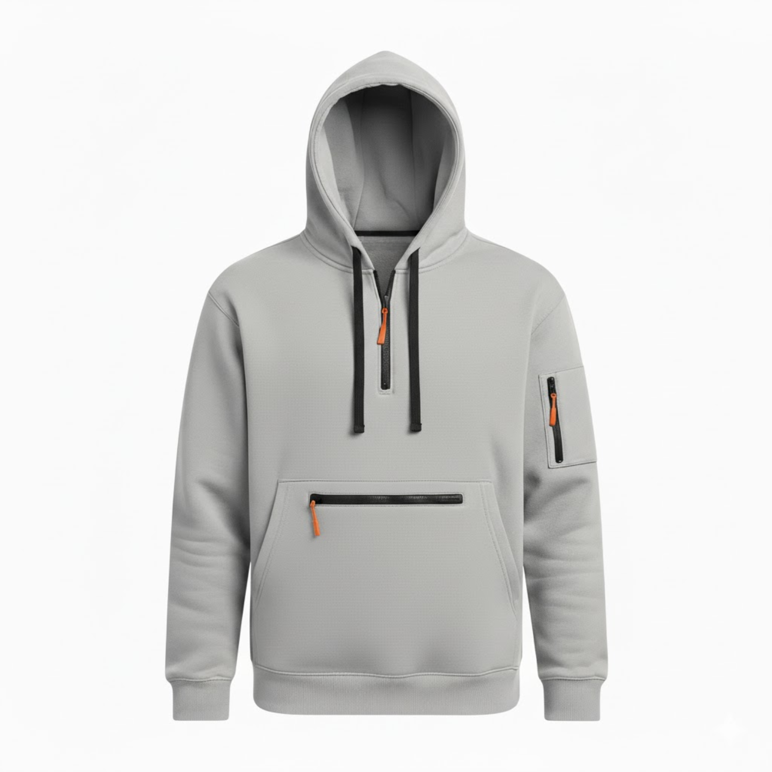 Men's Quarter Zip Tactical Hoodie Pullover Long Sleeve Casual Sweatshirt with Pockets