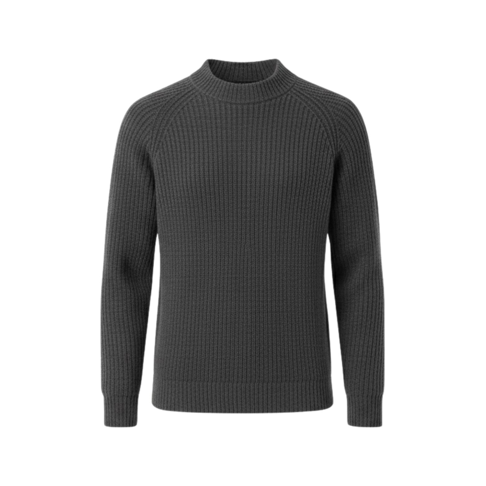 Men's Knitted Pullover Sweater O-Neck Slim Fit Solid Color Casual Long Sleeve Jumper