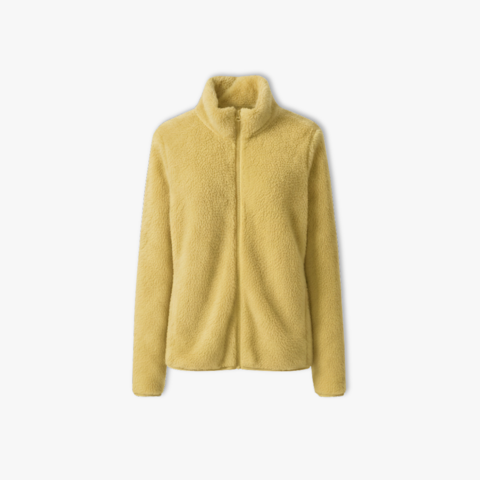 Women's Thickened Coral Fleece Jacket High Collar Full Zip Cardigan Sweatshirt