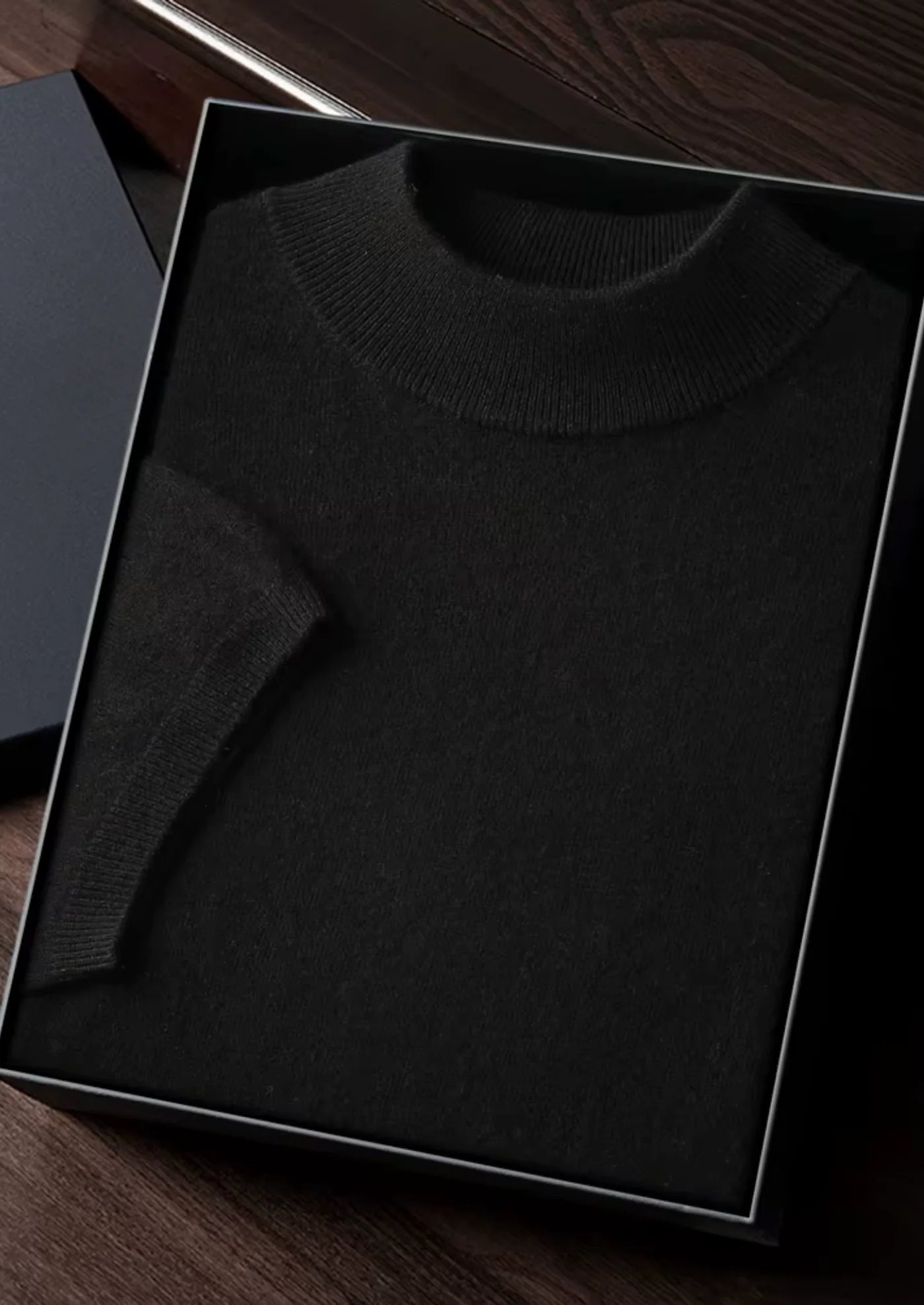 Veroux Mode | Men’s Premium Cashmere Mock Neck T-Shirt