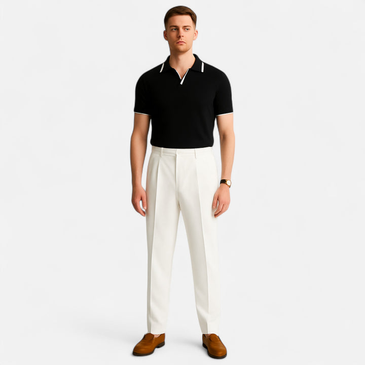 Veroux Mode | Men’s Monaco Edge Polo – Riviera Poise, Tailored for Distinction