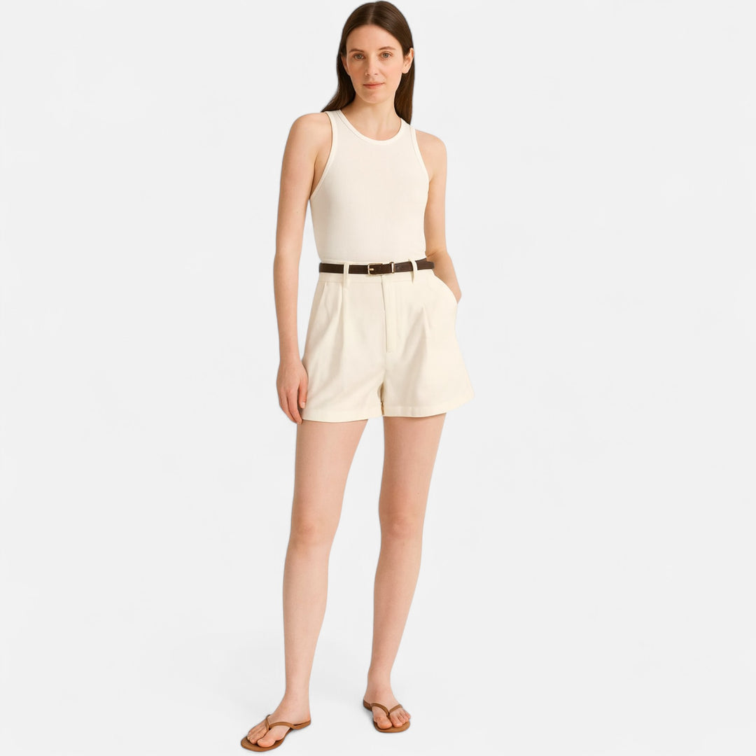Veroux Mode | Women’s Vintage Luxe Shorts – Heritage Detail, Modern Femininity