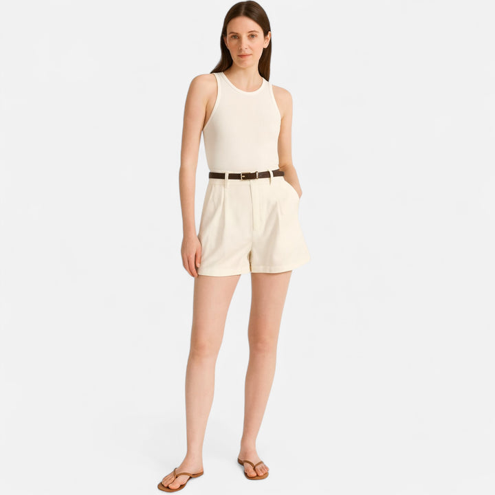Veroux Mode | Women’s Vintage Luxe Shorts – Heritage Detail, Modern Femininity