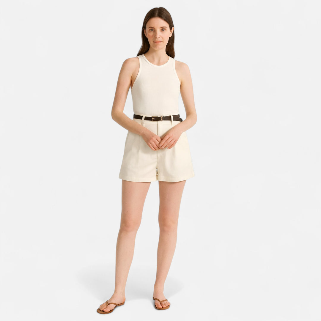Veroux Mode | Women’s Vintage Luxe Shorts – Heritage Detail, Modern Femininity