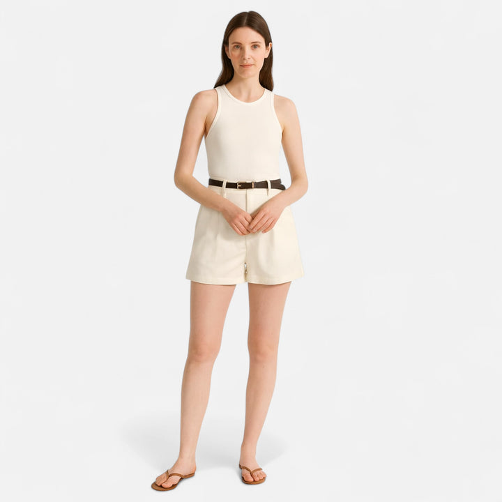 Veroux Mode | Women’s Vintage Luxe Shorts – Heritage Detail, Modern Femininity