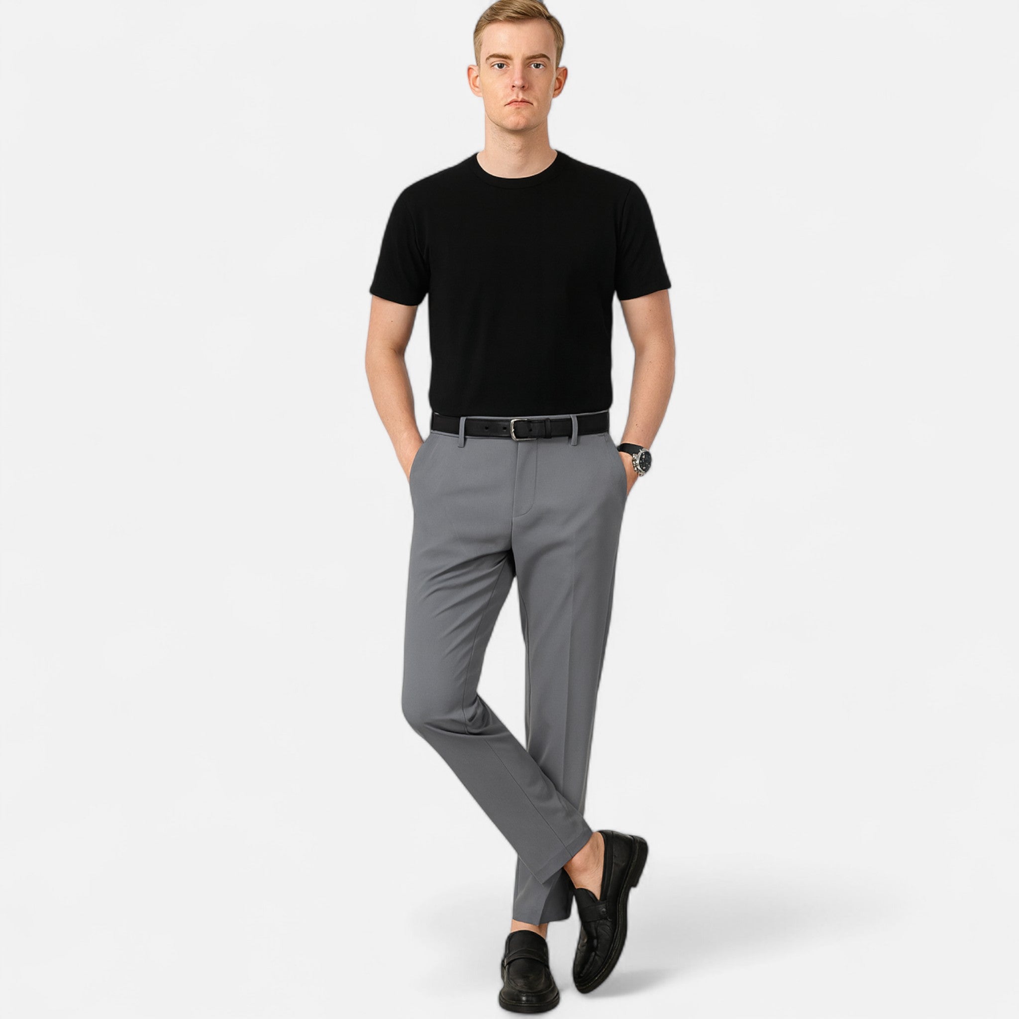 Veroux Mode | Men’s Stretch Trousers – Adaptive Comfort, Tailored Modernity