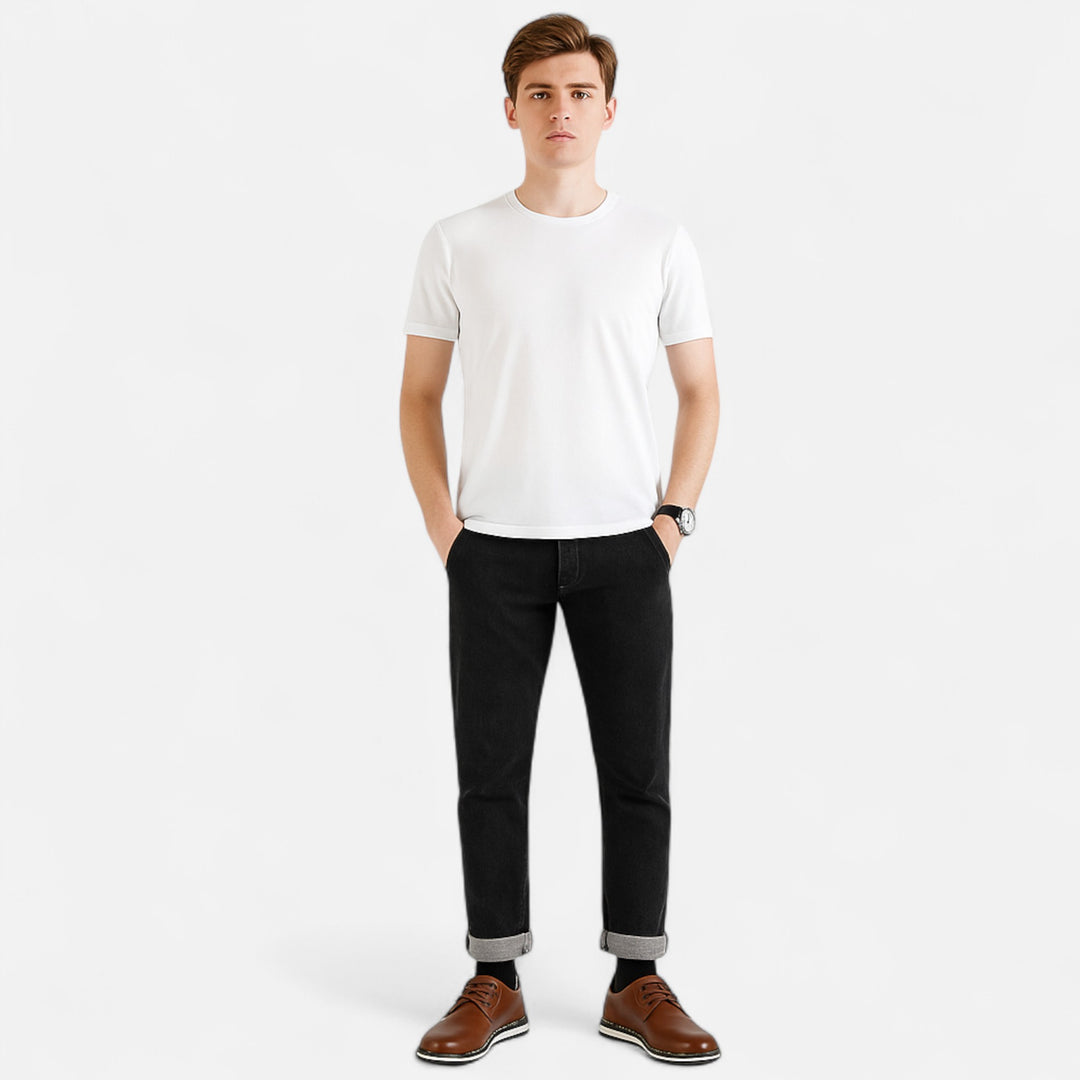 Veroux Mode | Men’s Luxe Ankle Leather Boots