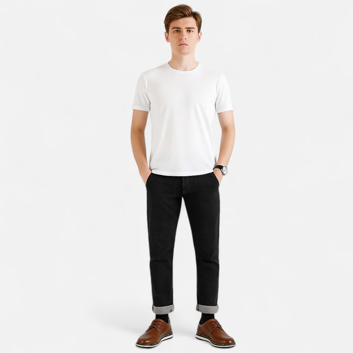 Veroux Mode | Men’s Luxe Ankle Leather Boots