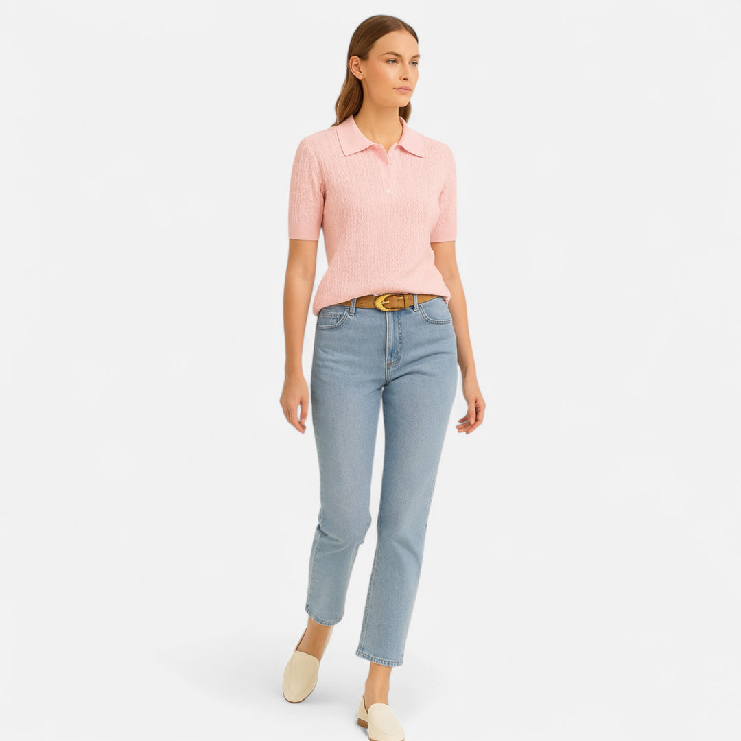 Veroux Mode | Women’s Elegant Knitted T-Shirt