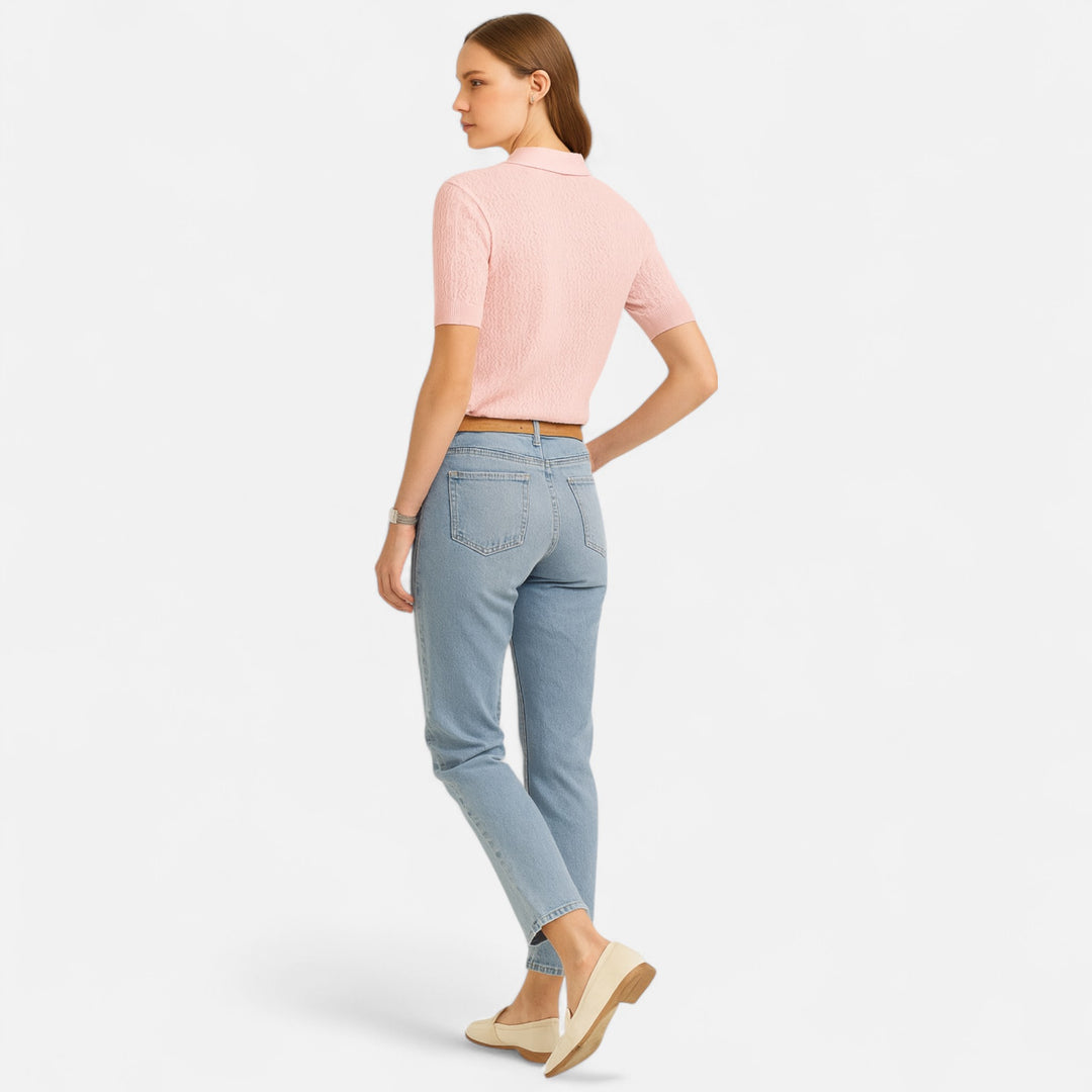Veroux Mode | Women’s Elegant Knitted T-Shirt