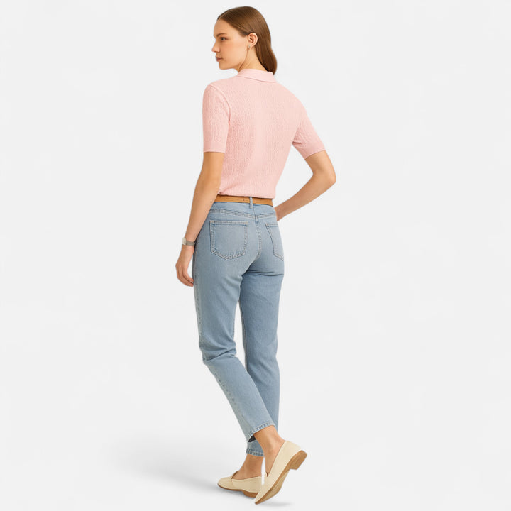 Veroux Mode | Women’s Elegant Knitted T-Shirt