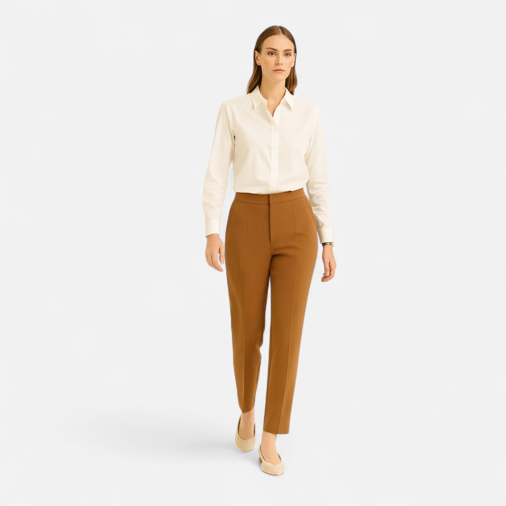 Veroux Mode | Women’s Elegant High Waist Trousers
