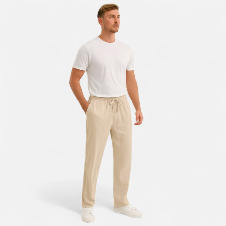 Veroux Mode | Men’s Linen Trousers – Lightweight Elegance, Tailored for Summer
