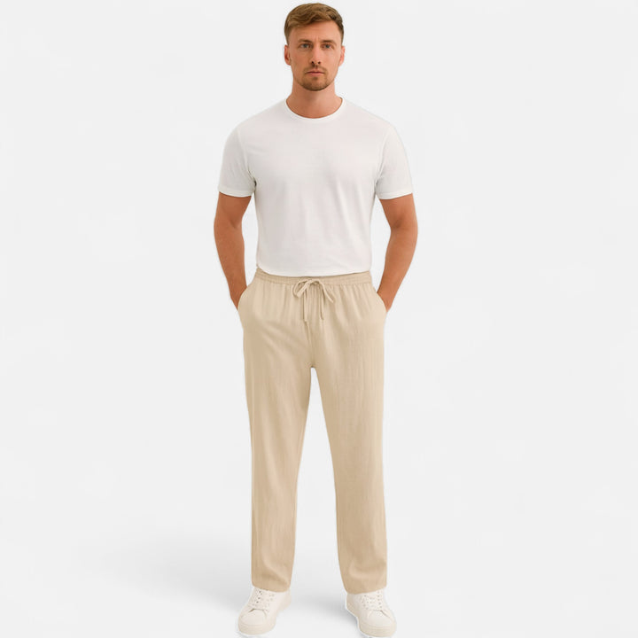 Veroux Mode | Men’s Linen Trousers – Lightweight Elegance, Tailored for Summer