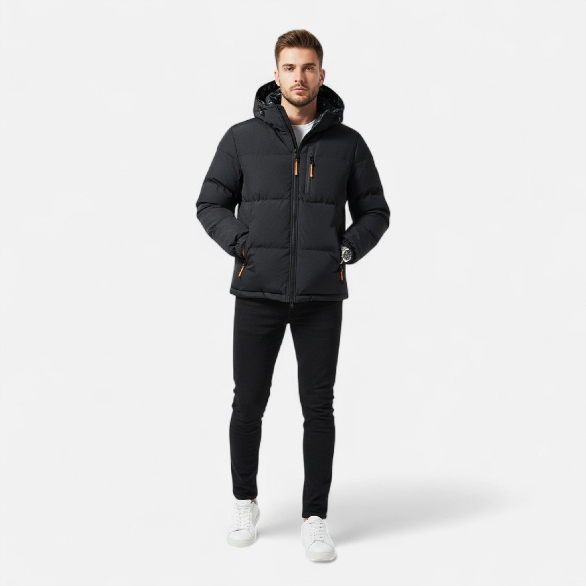 Veroux Mode | Men’s Water-Resistant Puffer Jacket