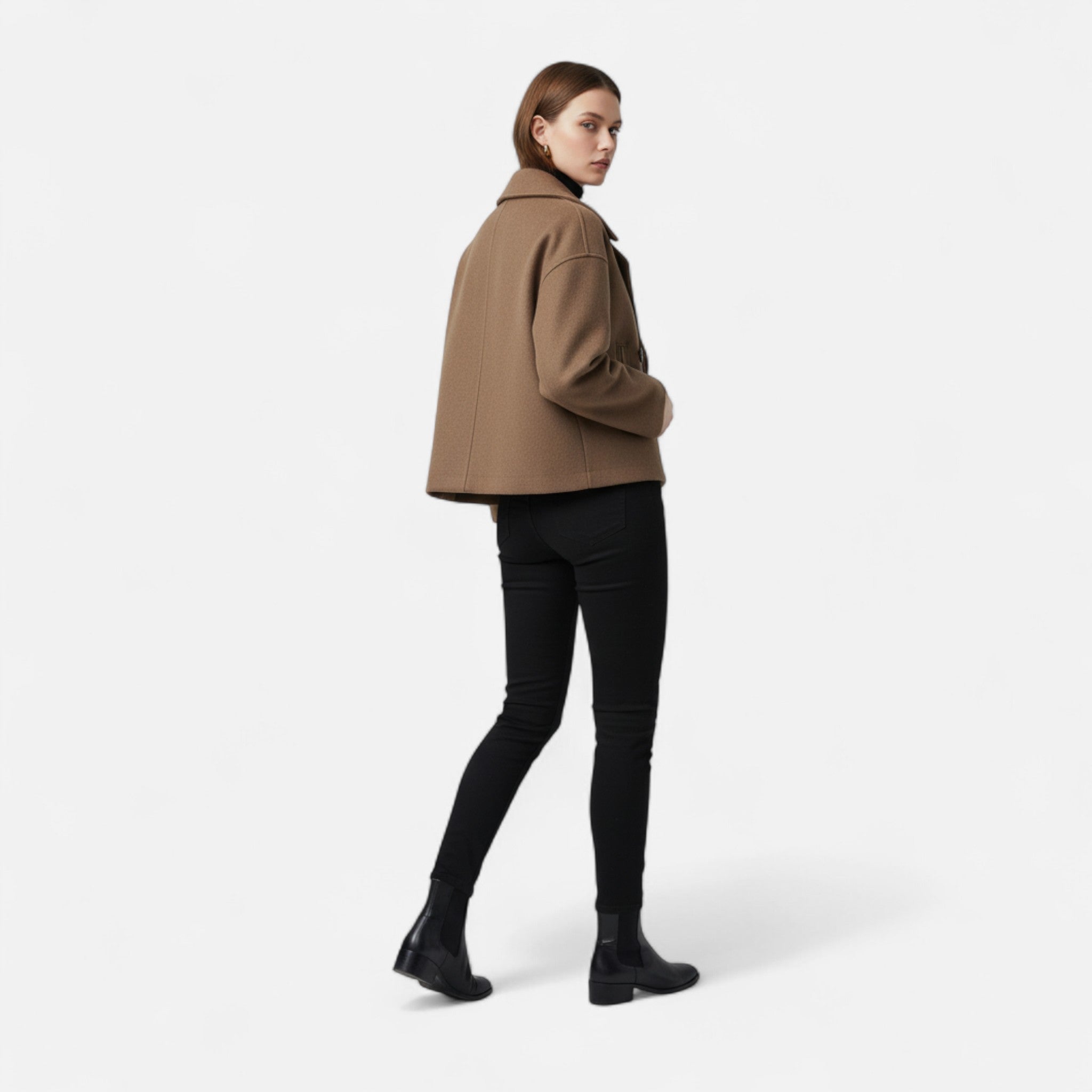 Veroux Mode | Women’s Double-Breasted Wool Coat