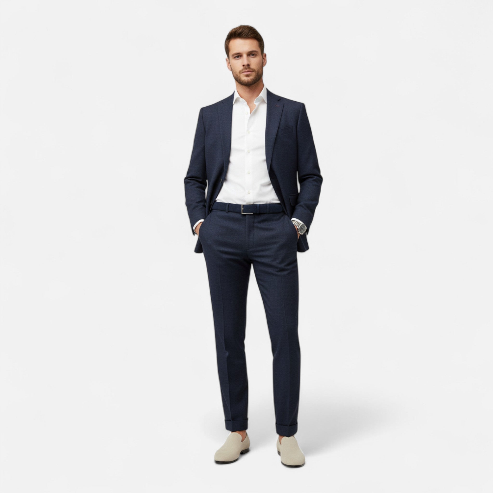 Veroux Mode | Men’s The Club Suede Business Loafers