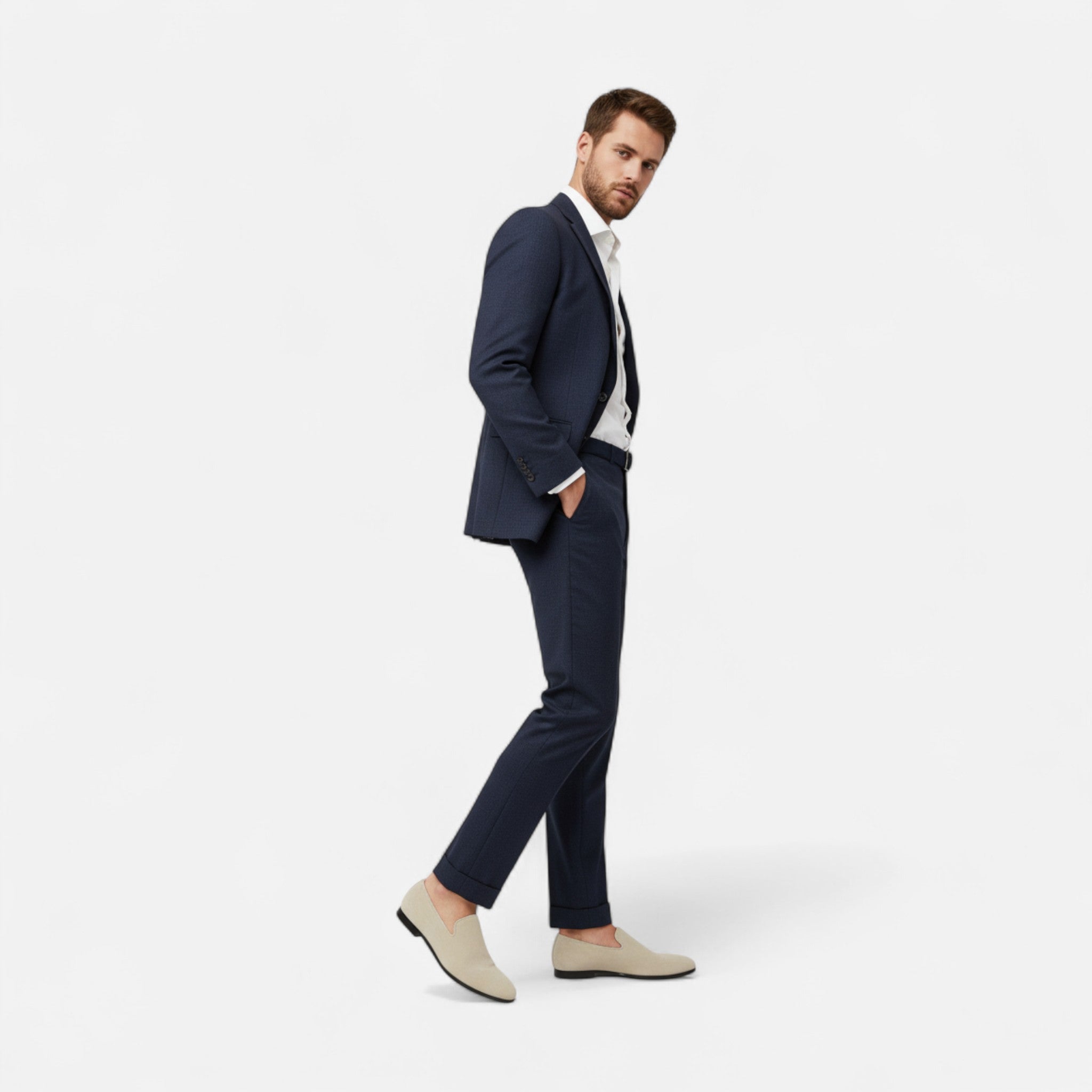 Veroux Mode | Men’s The Club Suede Business Loafers