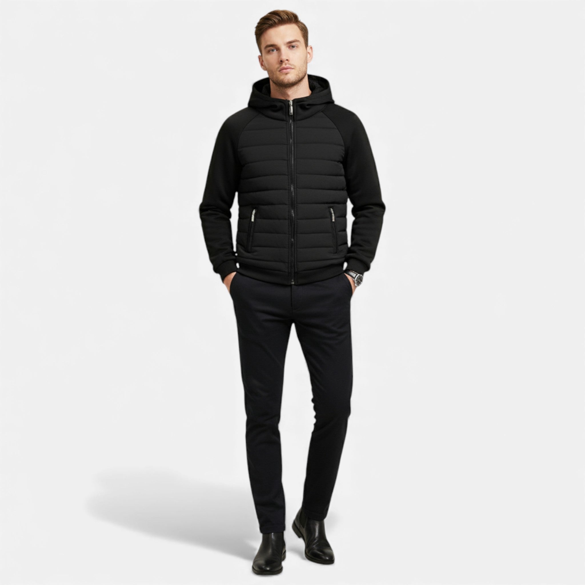 Veroux Mode | Men’s Hooded Cotton Jacket – Urban Heritage