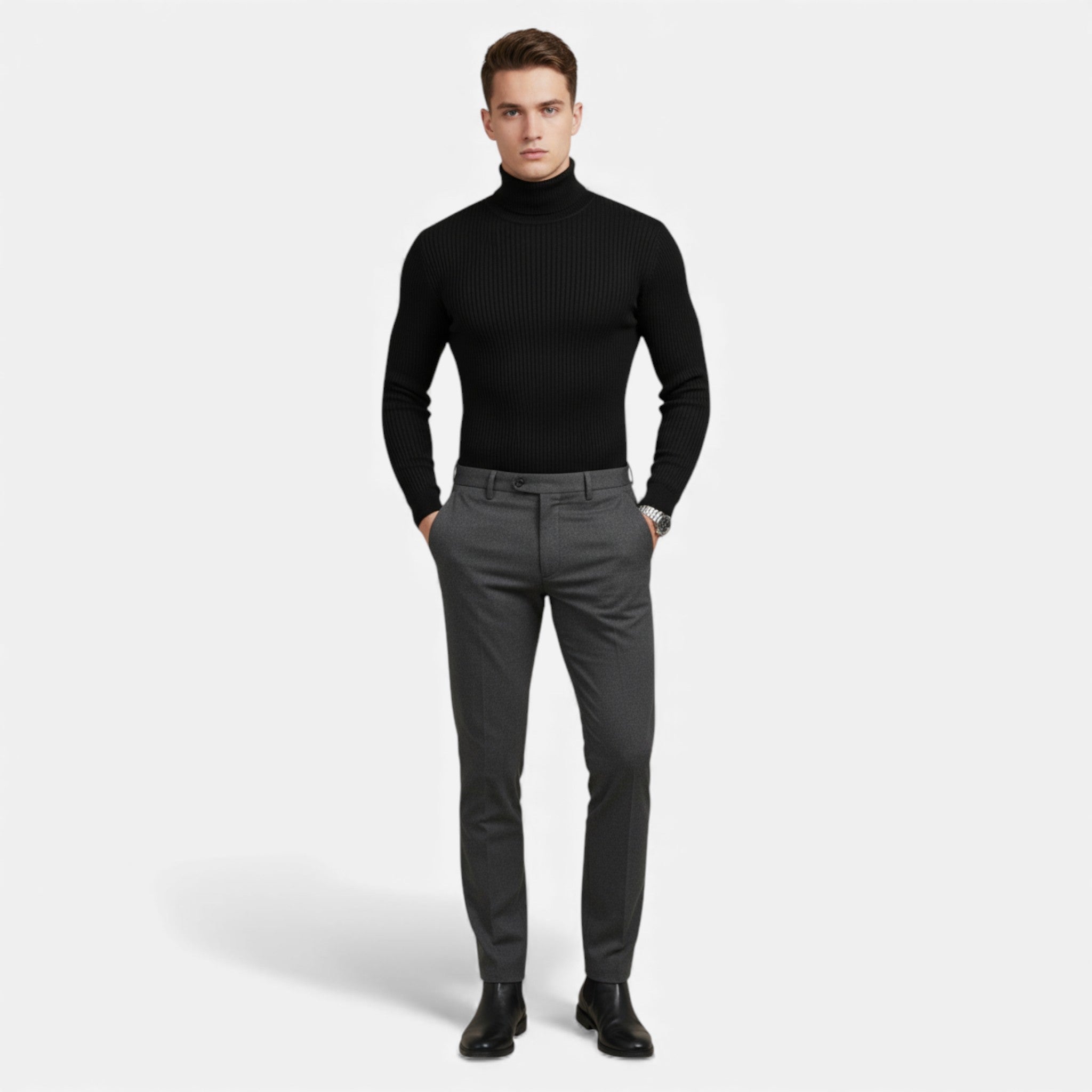 Veroux Mode | Men’s Heritage High-Neck Knit Top