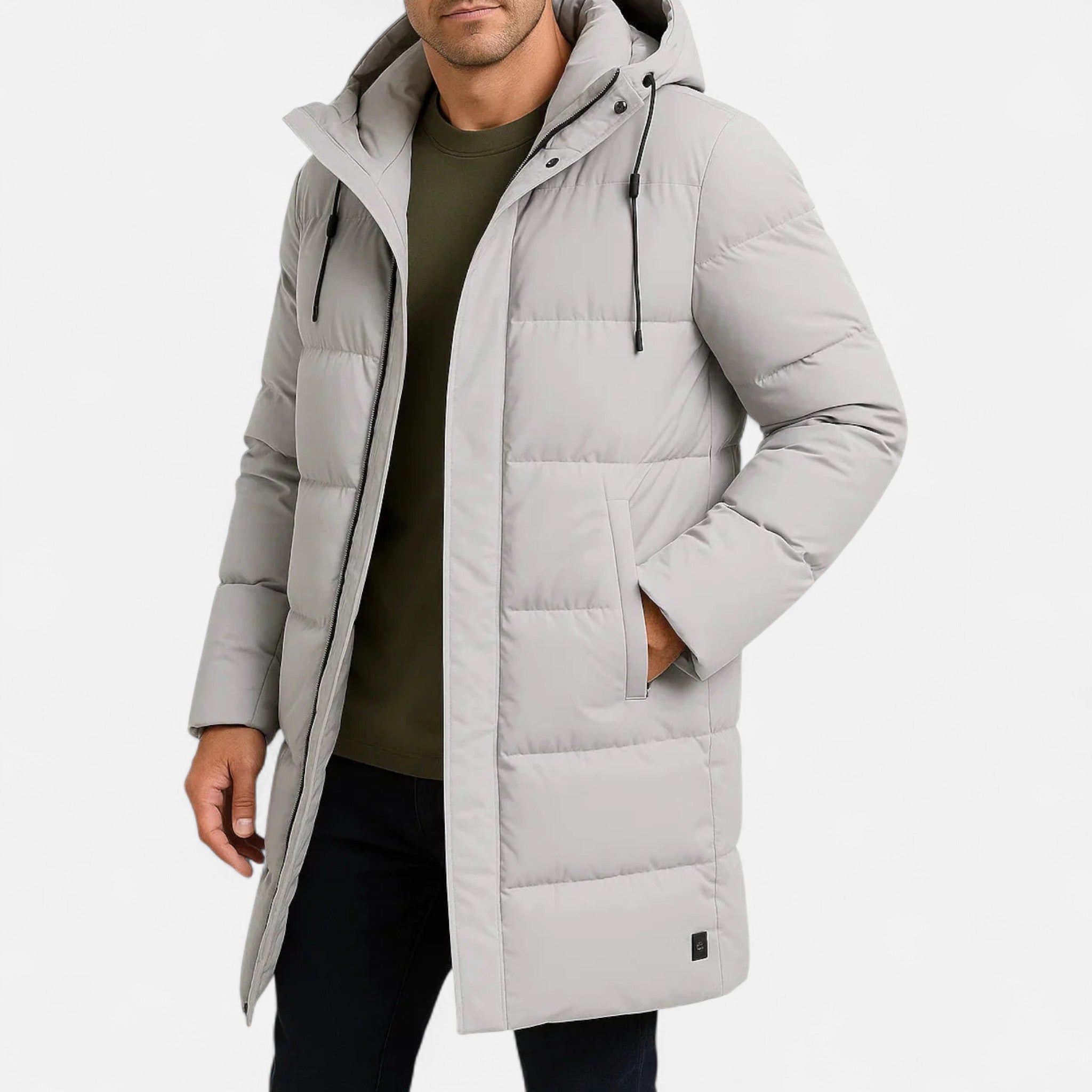 Veroux Mode | Men’s Winter Jacket – Heritage Waterproof Black Puffer