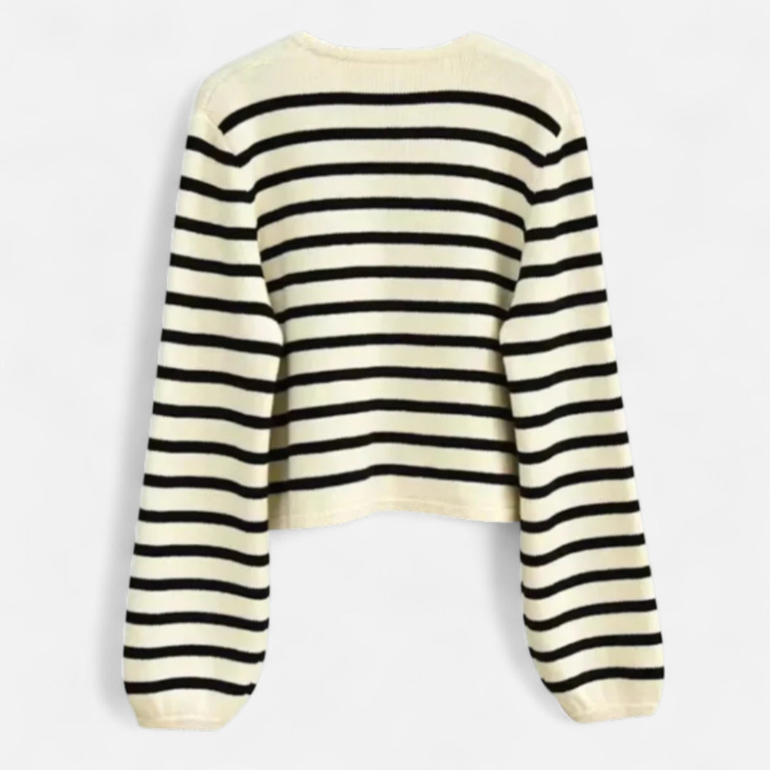 Veroux Mode | Women’s Premium Striped Wool Vest – Sculpted Elegance, Tailored Heritage
