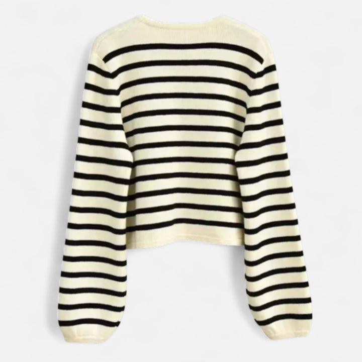 Veroux Mode | Women’s Premium Striped Wool Vest – Sculpted Elegance, Tailored Heritage