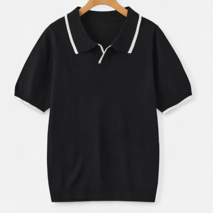 Veroux Mode | Men’s Monaco Edge Polo – Riviera Poise, Tailored for Distinction