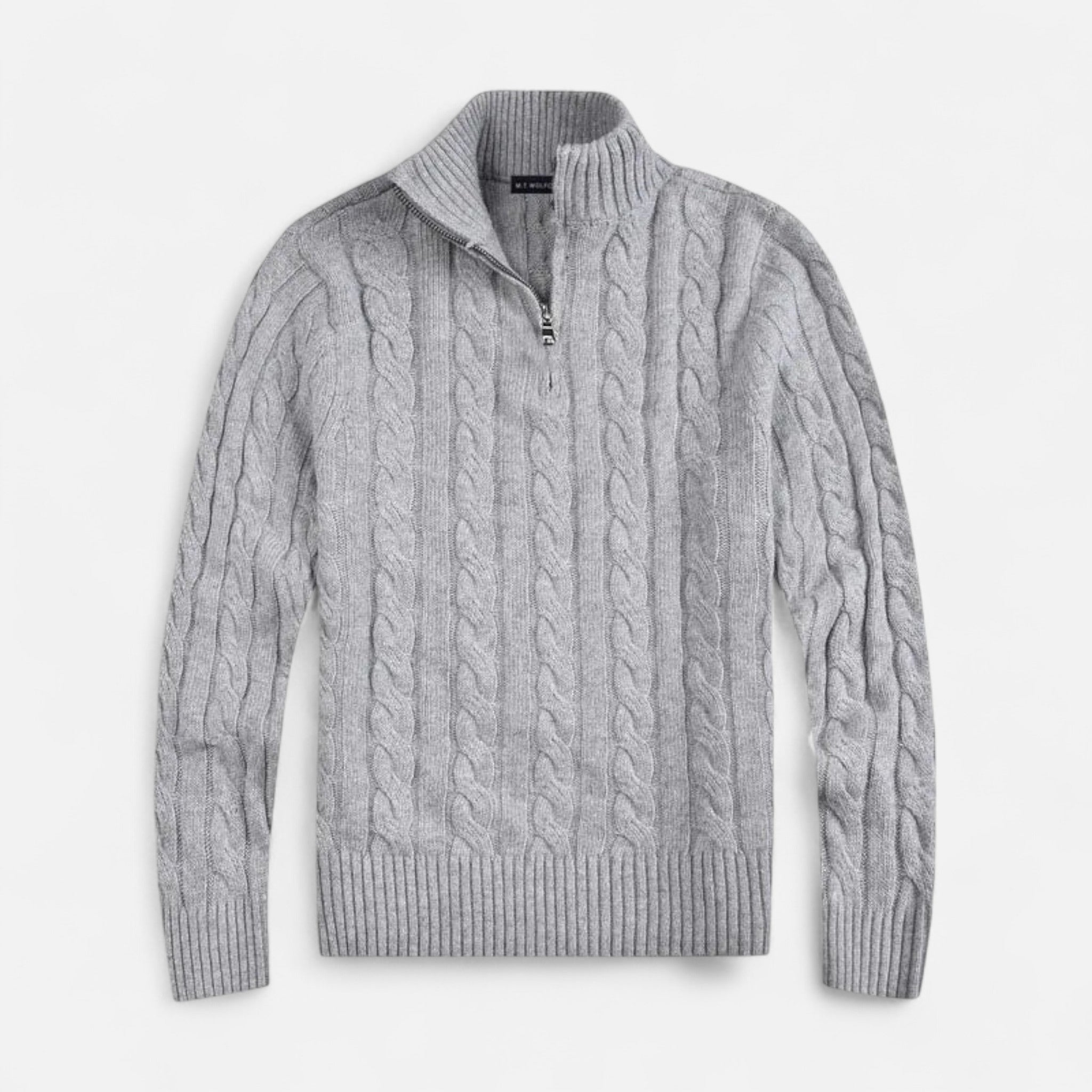 Veroux Mode | Men’s Luxe Cotton Zip Knit